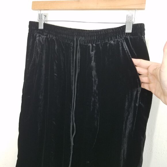 Johnny Was JADE Velvet Pull-On Pants Black Size S - Picture 3 of 7